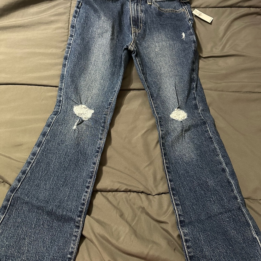Old Navy girls Boot Cut Jeans - Dark Blue